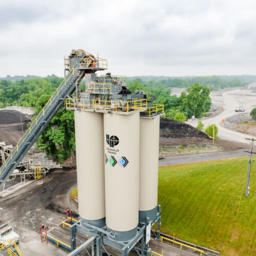 Louisville Paving & Construction's asphalt plant located in Kentuckiana